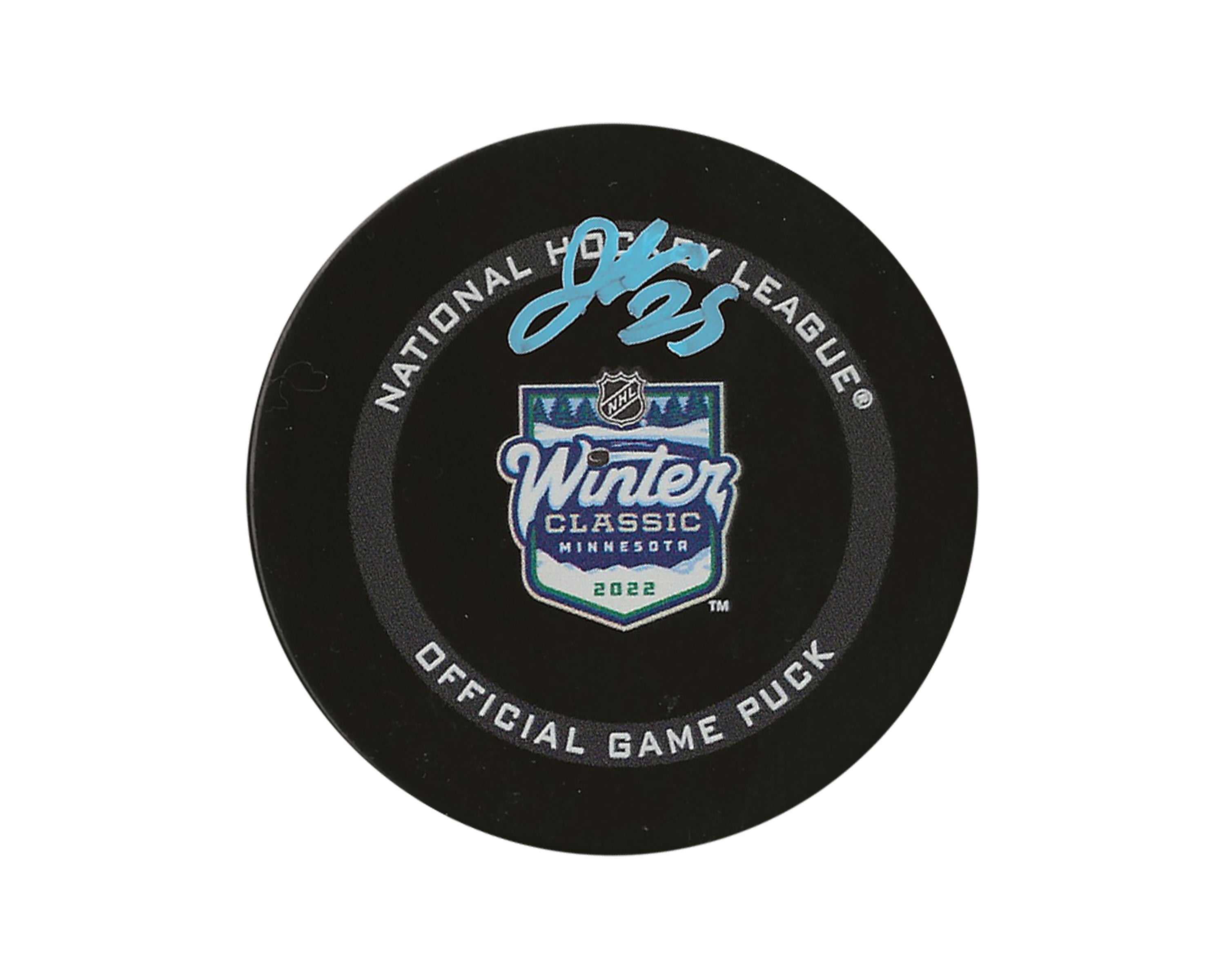 Jordan Kyrou Autographed 2022 Winter Classic Official Game Puck