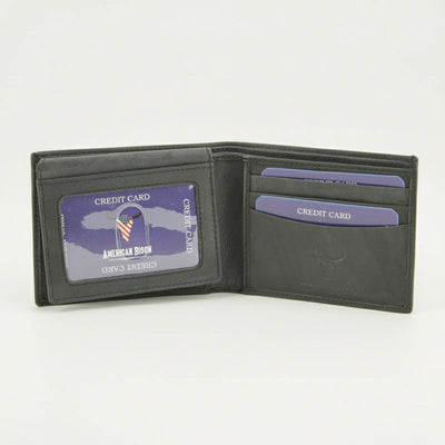 Men's RFID Bifold Left Side Flap Over Wallet