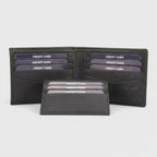 Men's RFID Bifold Wallet with Removable Card Sleeve