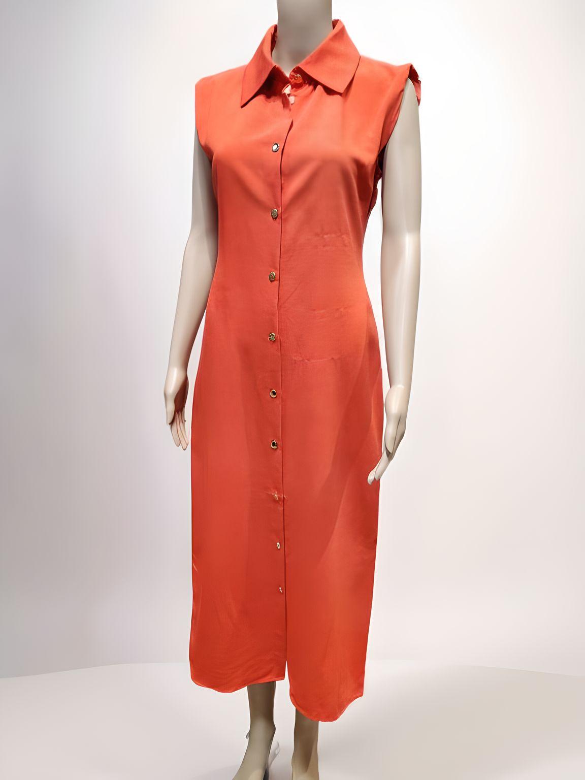 Sleeveless Shirt Dress