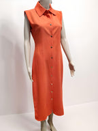 Sleeveless Shirt Dress