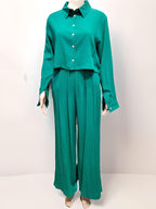 Green Pantalone & Shirt Set