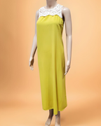 Sleeveless Long Dress with Crochet