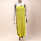 Sleeveless Long Dress with Crochet