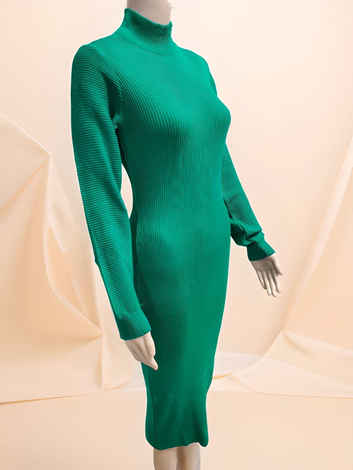 Elegant Body-Con Full Sleeves Dress