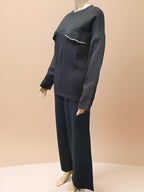 Crystal Pocket Full Sleeve Blouse