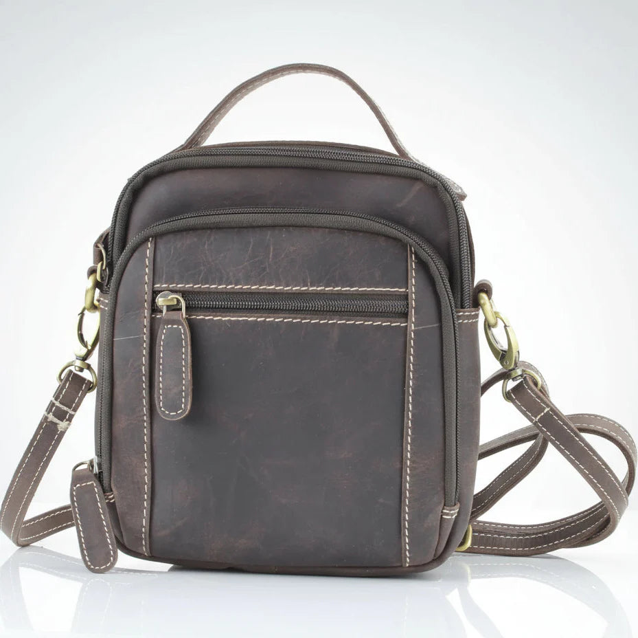Hunter Leather Bag with Top Handle