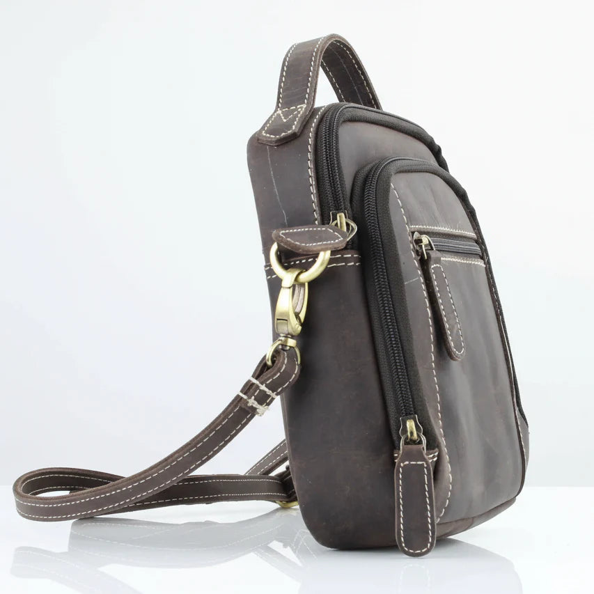 Hunter Leather Bag with Top Handle