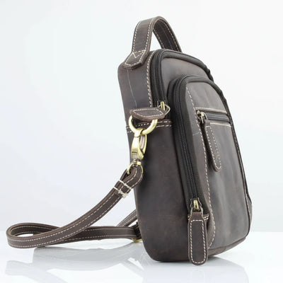 Hunter Leather Bag with Top Handle
