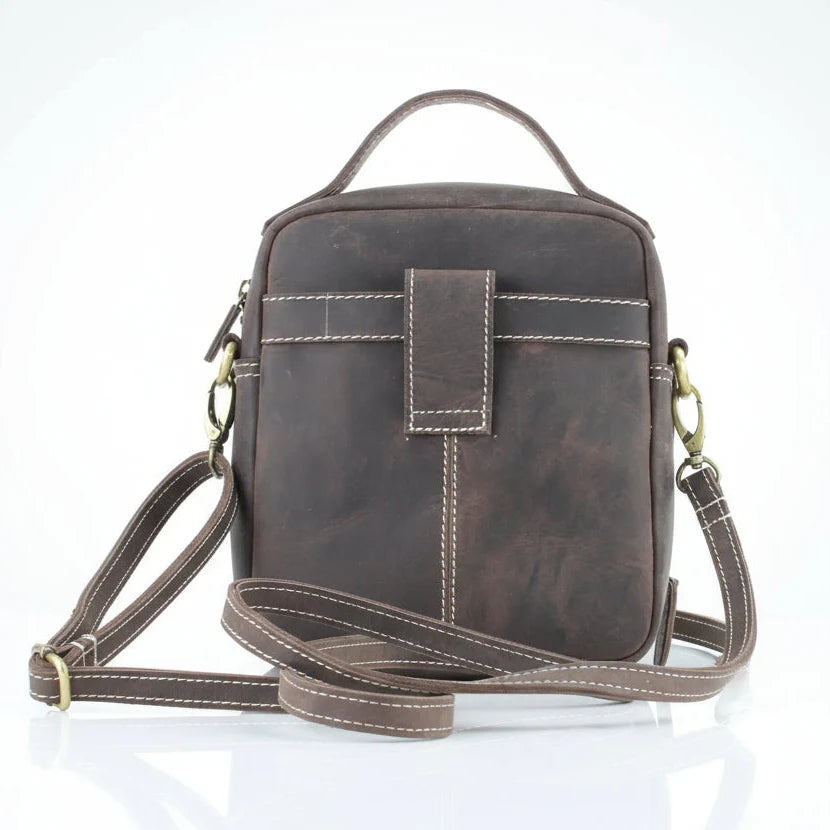 Hunter Leather Bag with Top Handle