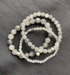 50 Shades of Grey Bracelet Stack