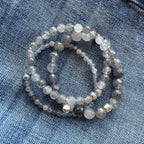 50 Shades of Grey Bracelet Stack