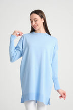 Long Tunic With Buttoned Sleeves