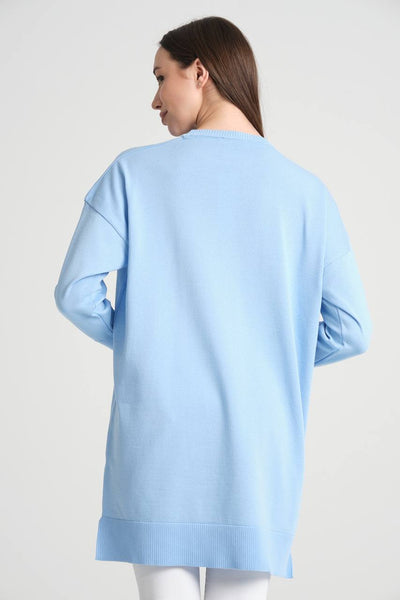 Long Tunic With Buttoned Sleeves