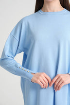 Long Tunic With Buttoned Sleeves