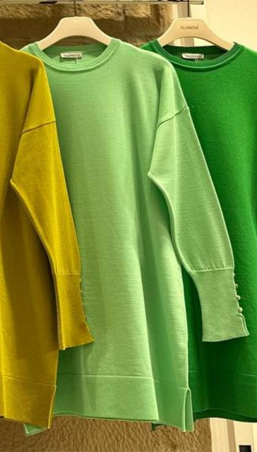 Long Tunic With Buttoned Sleeves