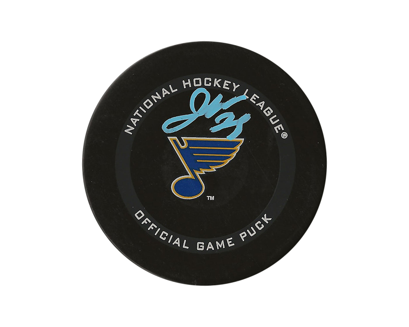 Jordan Kyrou Autographed St. Louis Blues Official Game Puck