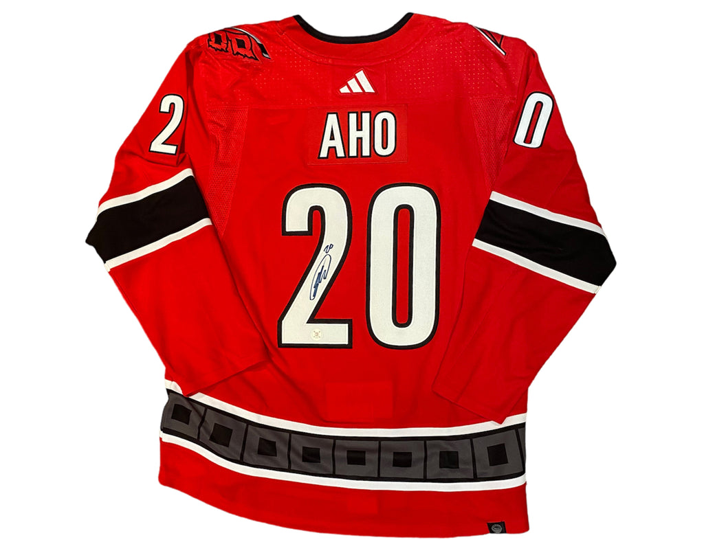 Sebastian Aho Autographed Carolina Hurricanes Reverse Retro 2.0 Adidas Jersey