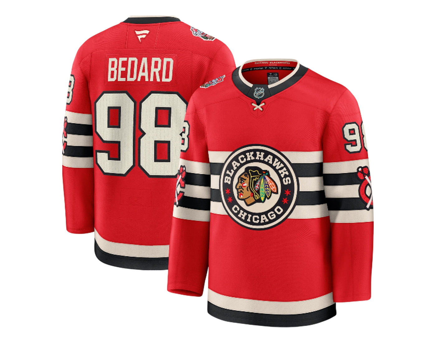 Connor Bedard Chicago Blackhawks 2025 Winter Classic Fanatics Premium Jersey