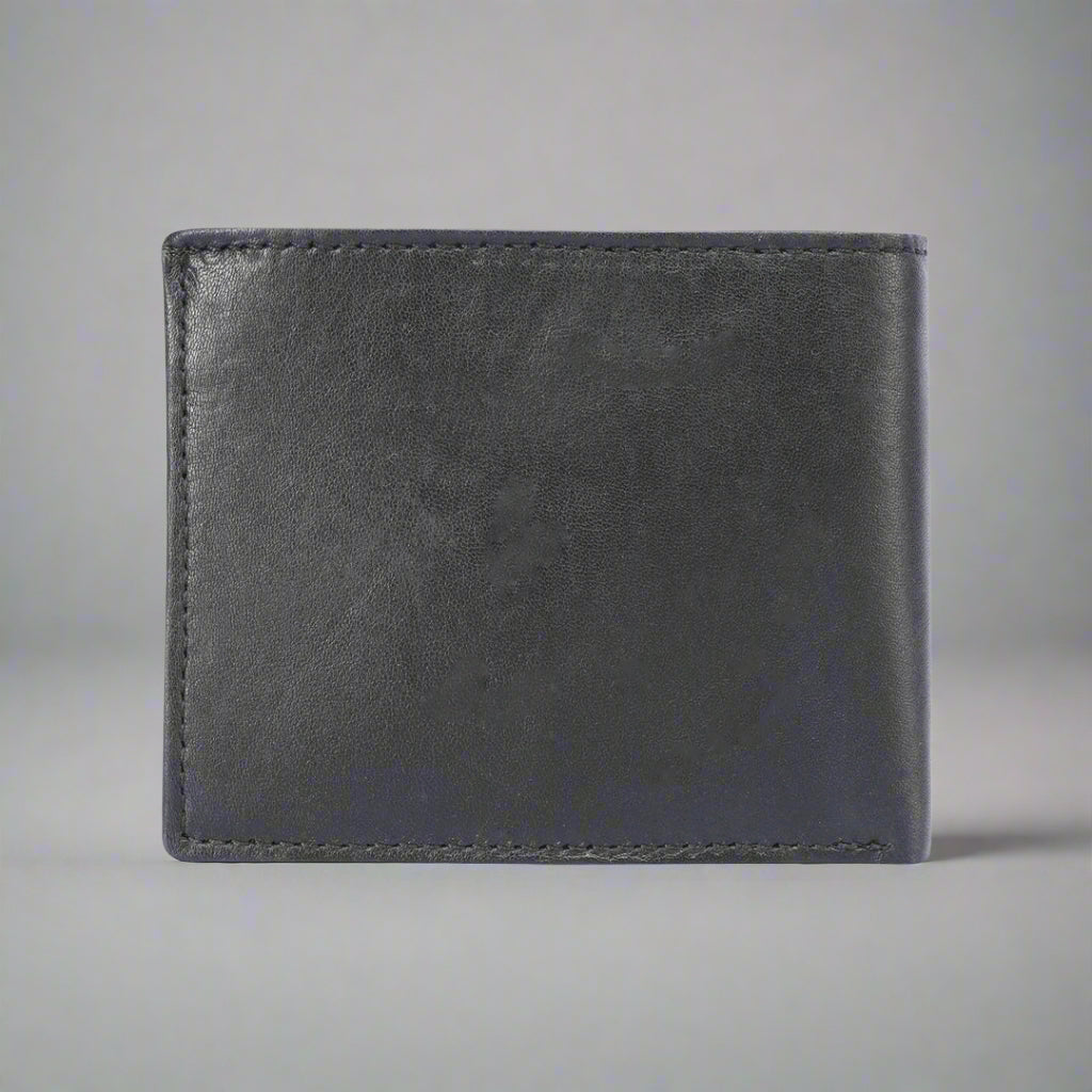 Greenwood Leather Men’s Wallet. Top-Grain, 13-Card Slim Design