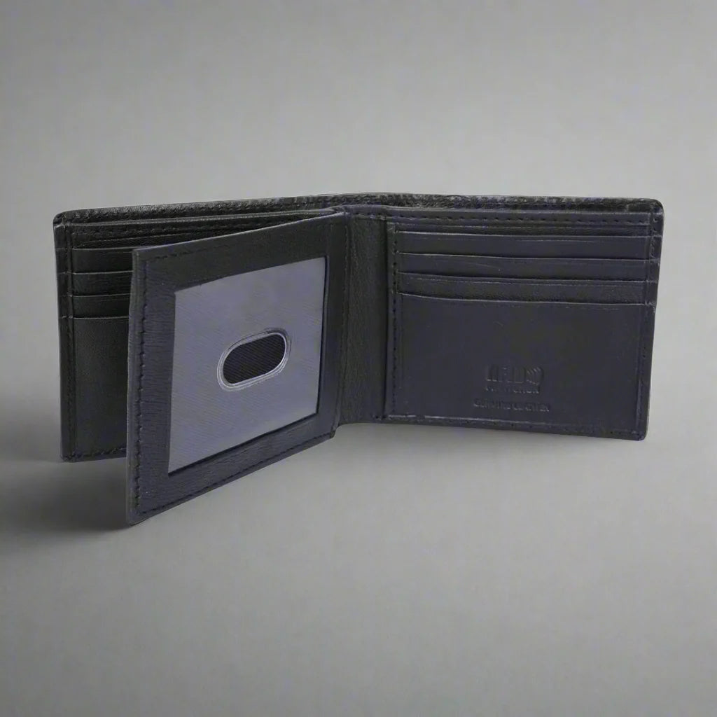 Greenwood Leather Men’s Wallet. Top-Grain, 13-Card Slim Design