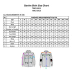 Men’s Armored Denim Shirt with Removable Hoodie