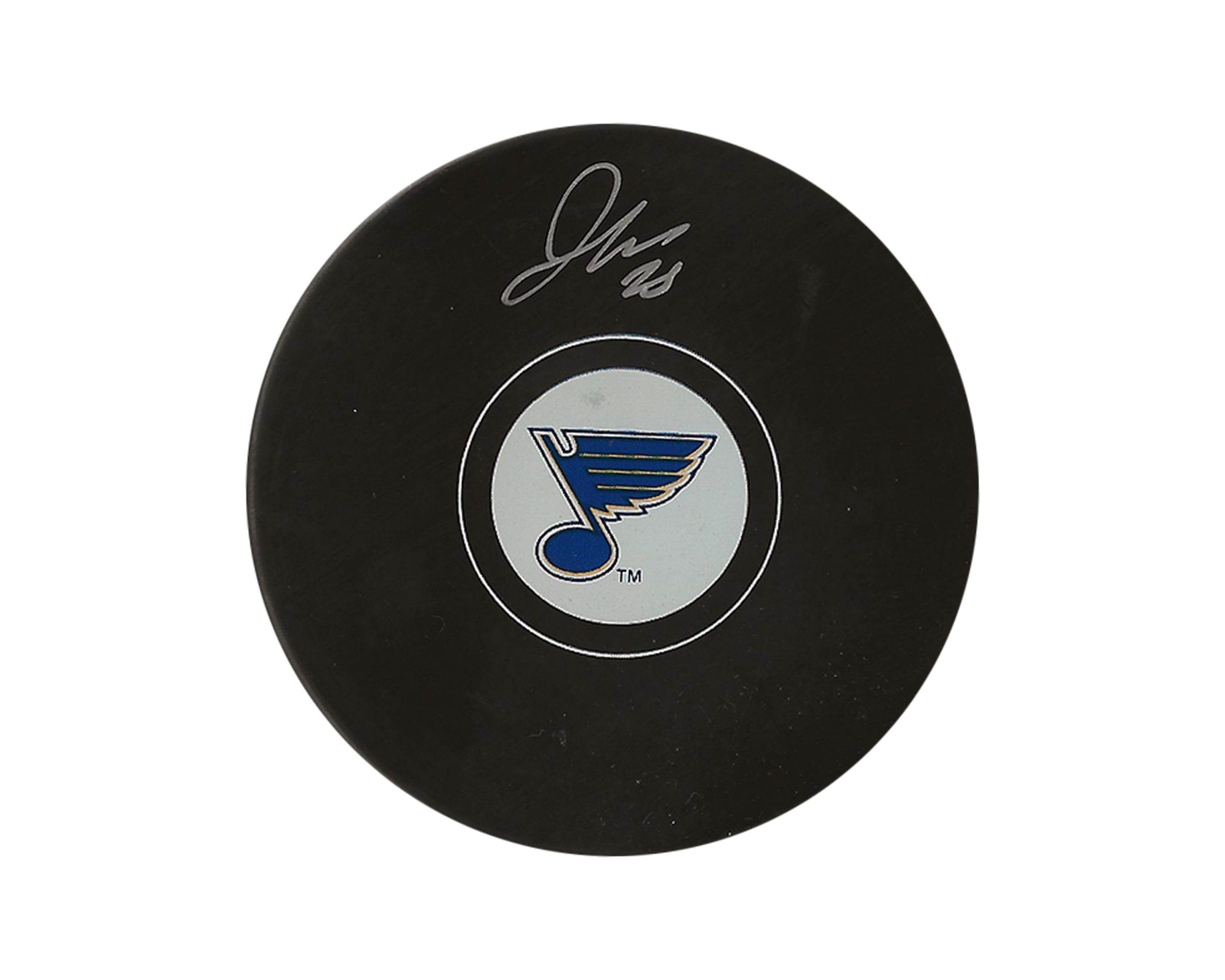 Jordan Kyrou Autographed St. Louis Blues Autograph Model Puck