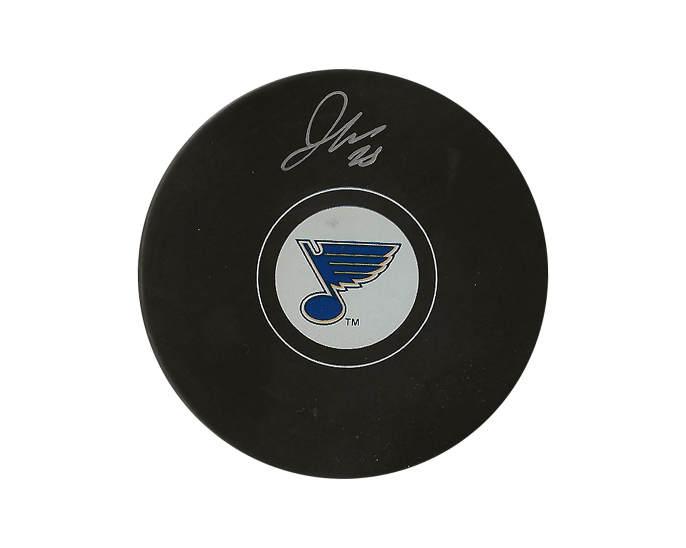Jordan Kyrou Autographed St. Louis Blues Autograph Model Puck