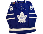 Fraser Minten Autographed Toronto Maple Leafs Home Blue Adidas Jersey w/ 2024 ASG Patch
