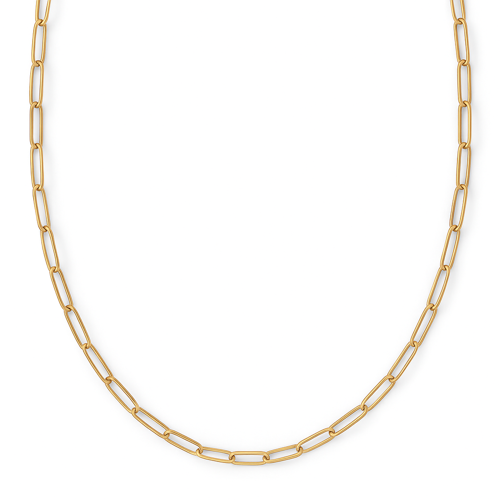 Gold Paperclip Chain