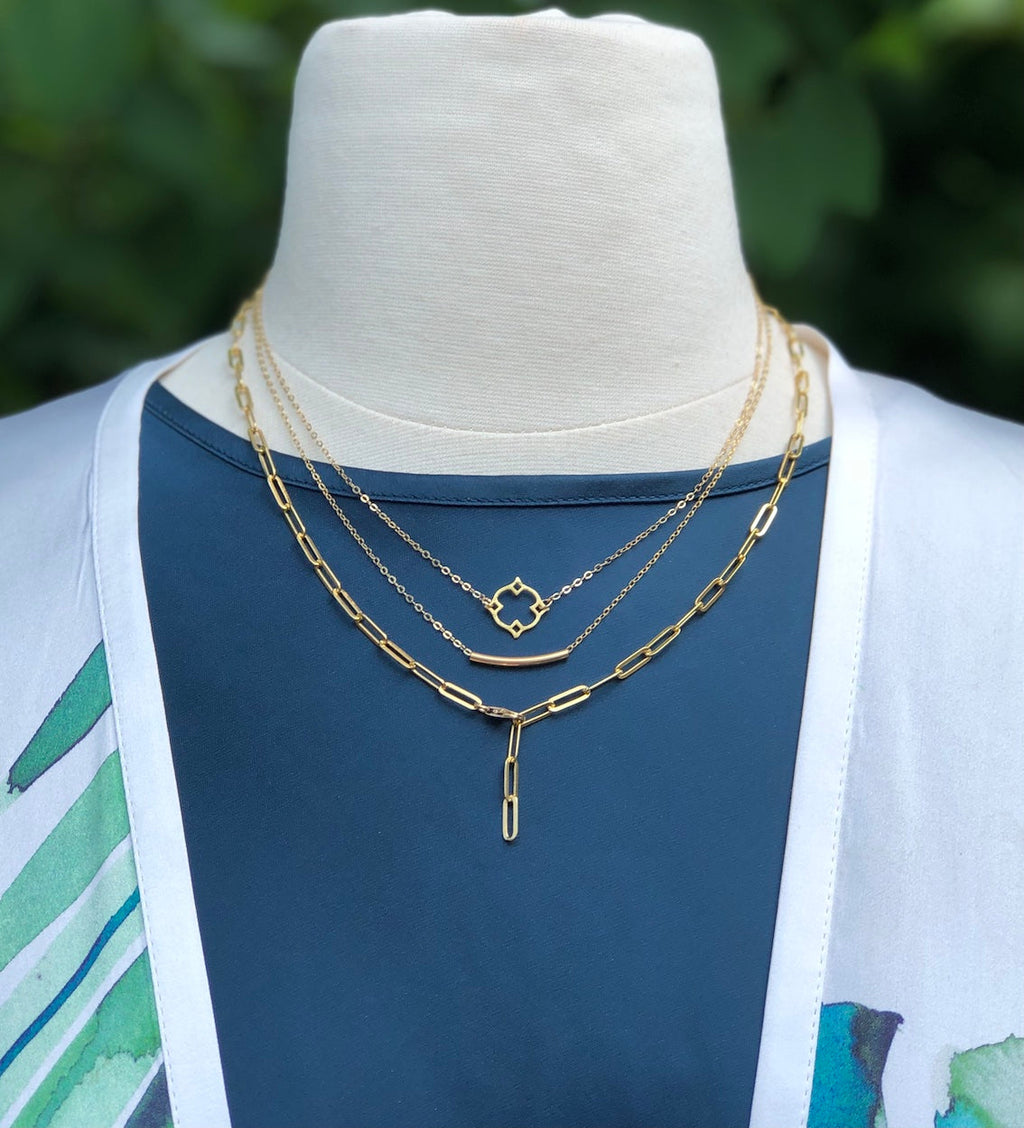 Gold Paperclip Chain