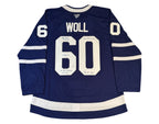 Joseph Woll Autographed Toronto Maple Leafs Home Blue Fanatics Premium Jersey Multi-Inscribed
