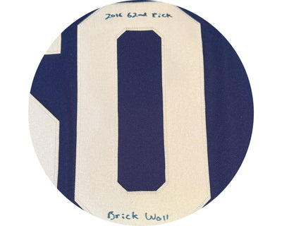 Joseph Woll Autographed Toronto Maple Leafs Home Blue Fanatics Premium Jersey Multi-Inscribed