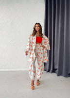 Linen 2 Piece Ethnic Trouser & Coat