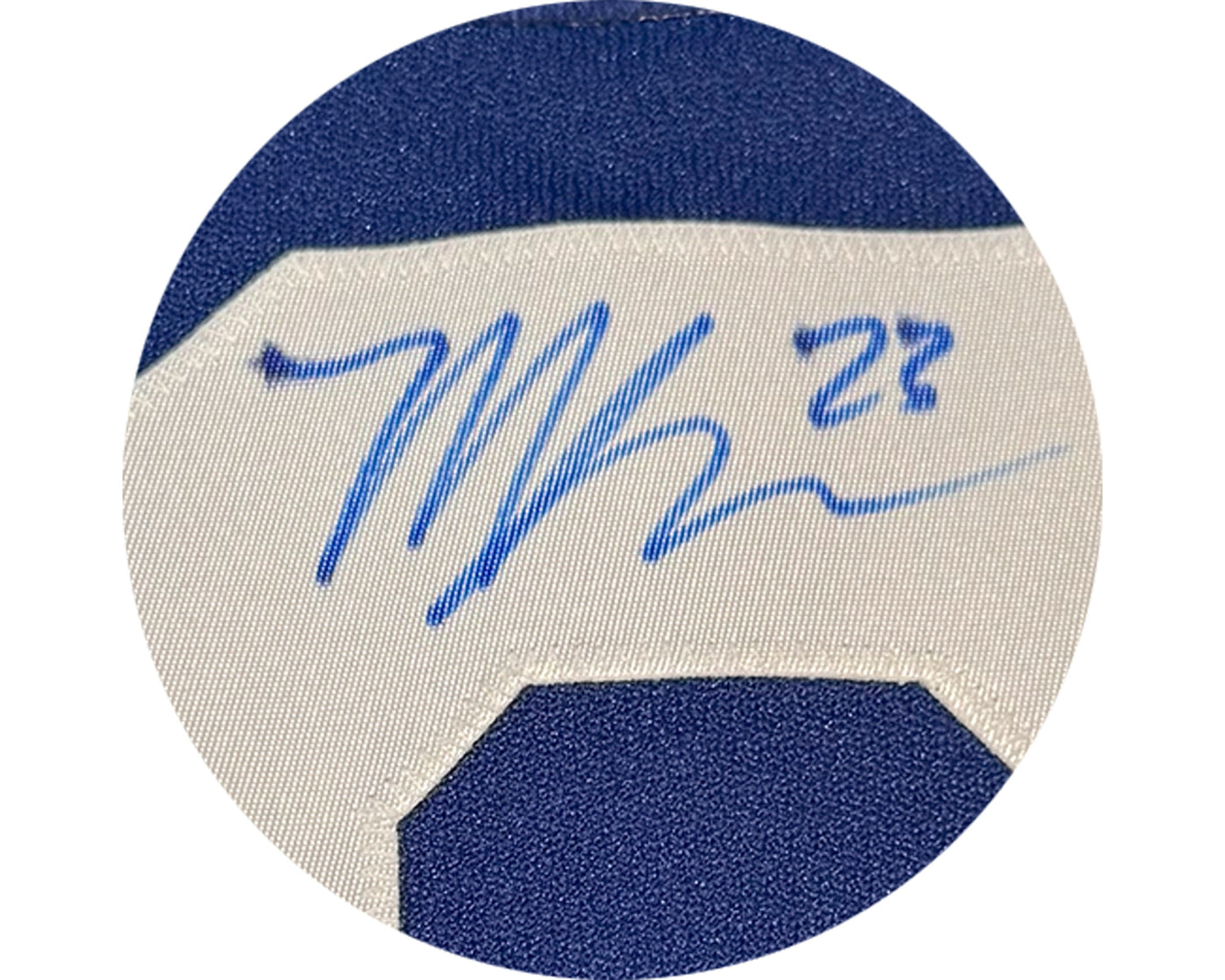 Matthew Knies Autographed MIC Toronto Maple Leafs Home Blue Adidas Pro Jersey