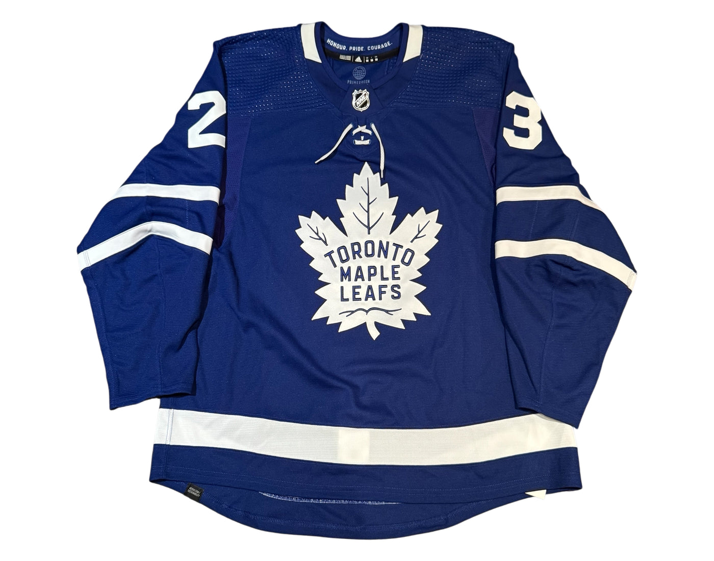 Matthew Knies Autographed MIC Toronto Maple Leafs Home Blue Adidas Pro Jersey