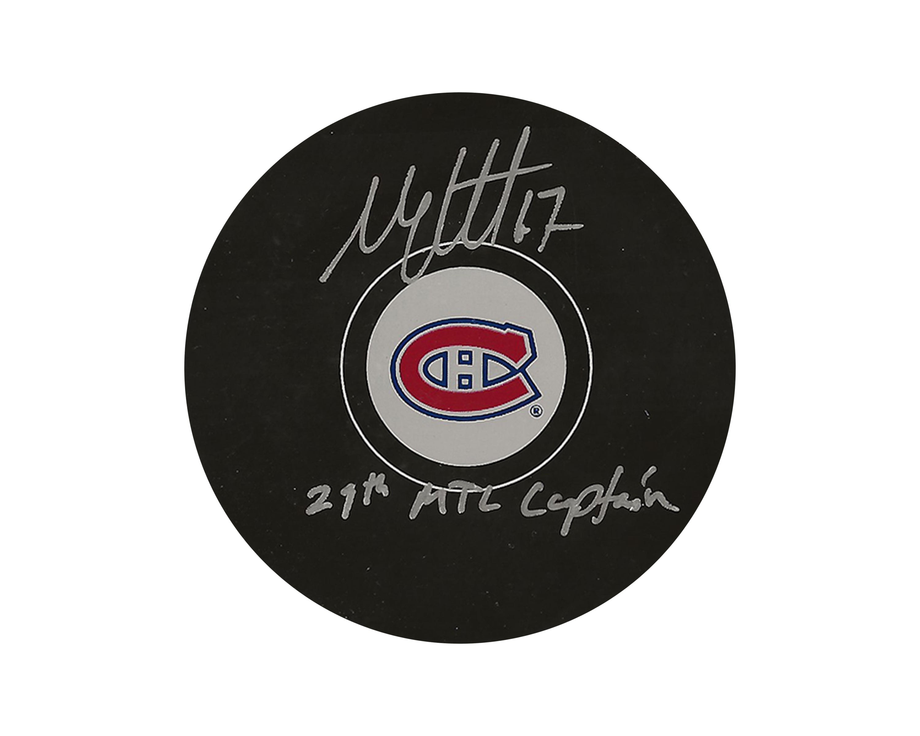 Max Pacioretty Autographed Montreal Canadiens Autograph Model Puck Inscribed "29th MTL Captain"