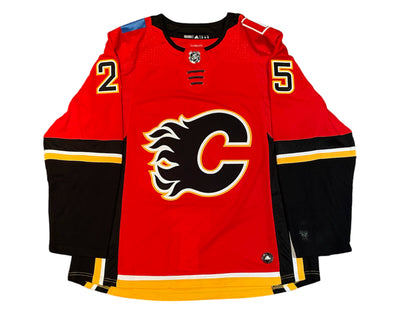 Jacob Markstrom Autographed Calgary Flames Home Red Adidas Jersey