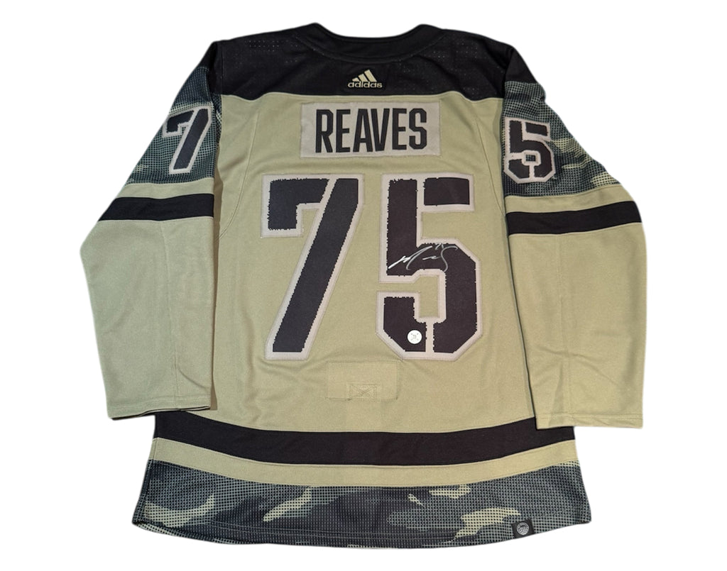 Ryan Reaves Autographed Toronto Maple Leafs Salute to Service Adidas Jersey