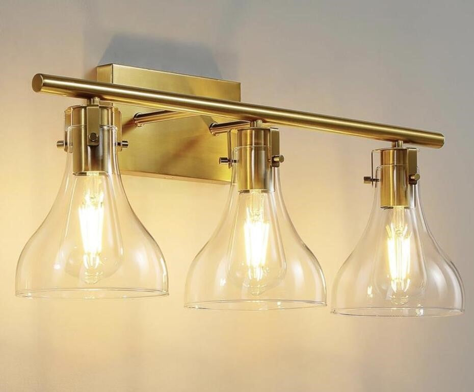 Ruiyey Bathroom Vanity Light, Gold - 24"