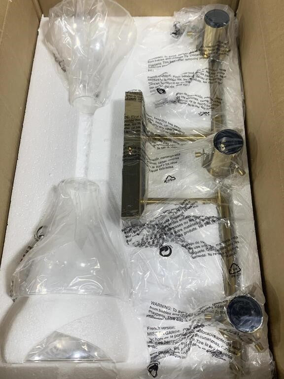 Ruiyey Bathroom Vanity Light, Gold - 24"