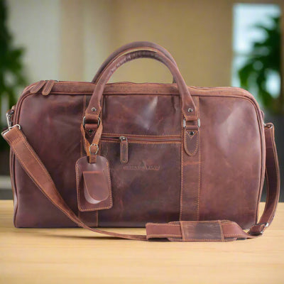 Greenwood Leather Weekend Travel Bag