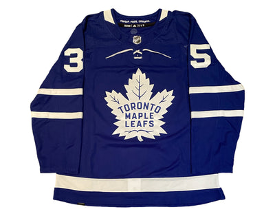 Ilya Samsonov Autographed Toronto Maple Leafs Home Blue Adidas Jersey