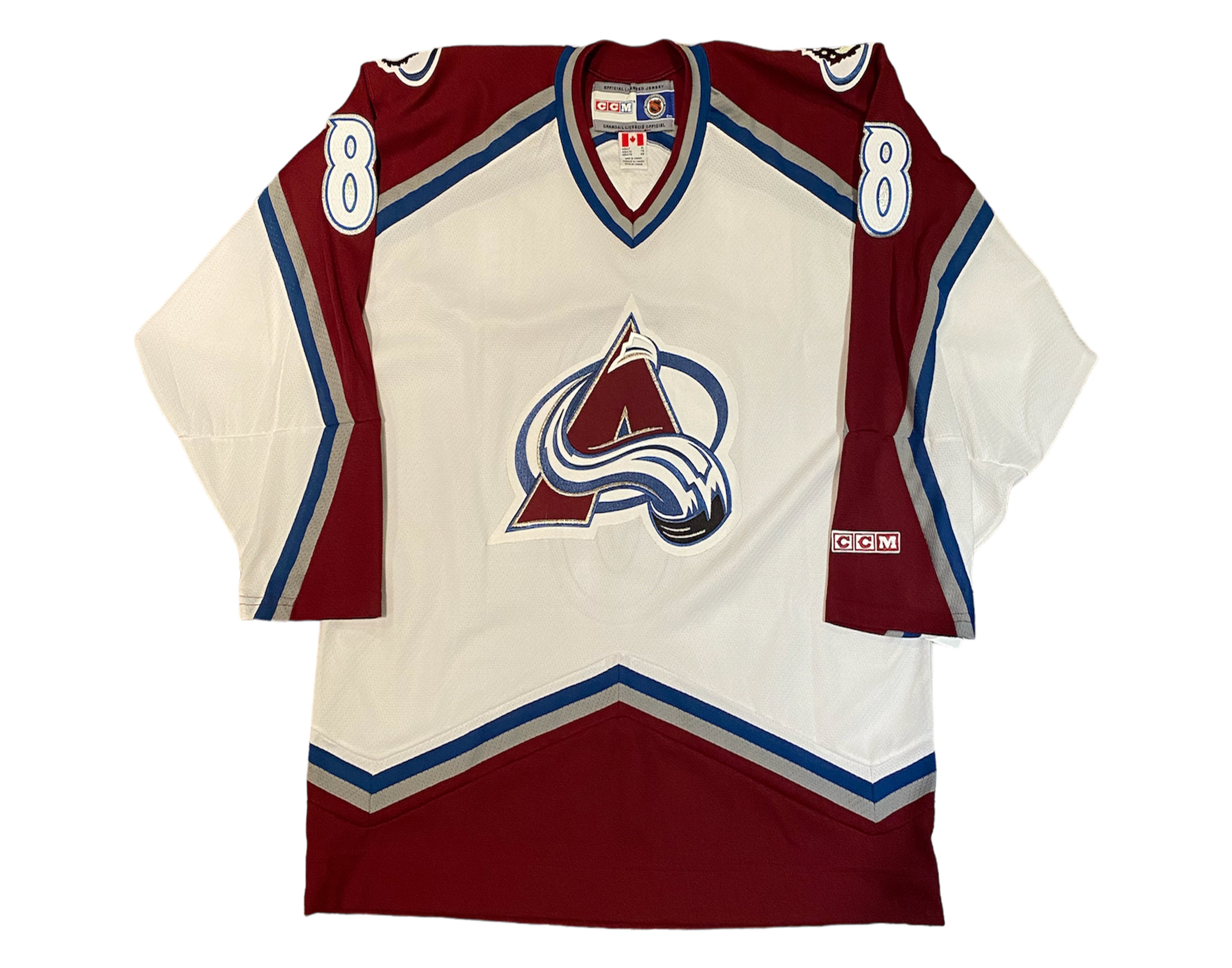 Teemu Selanne Autographed Colorado Avalanche Away White CCM Replica Jersey