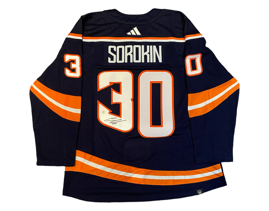 Ilya Sorokin Autographed New York Islanders Reverse Retro 2.0 Adidas Jersey