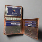 Men’s Steer Embossed Bifold Leather Wallet