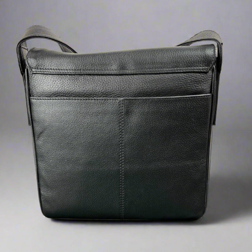 Crossbody Organizer Leather Bag