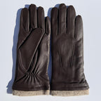 Women's Touchscreen Sheep Leather Gloves with Wool Blend Lining