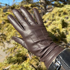 Women's Touchscreen Sheep Leather Gloves with Wool Blend Lining