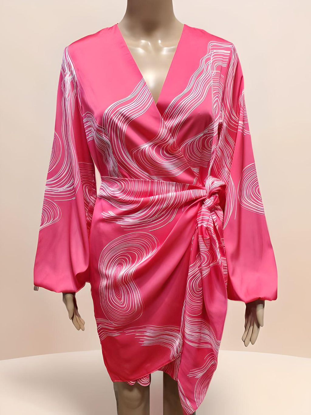 Knee-Length Belt Dress